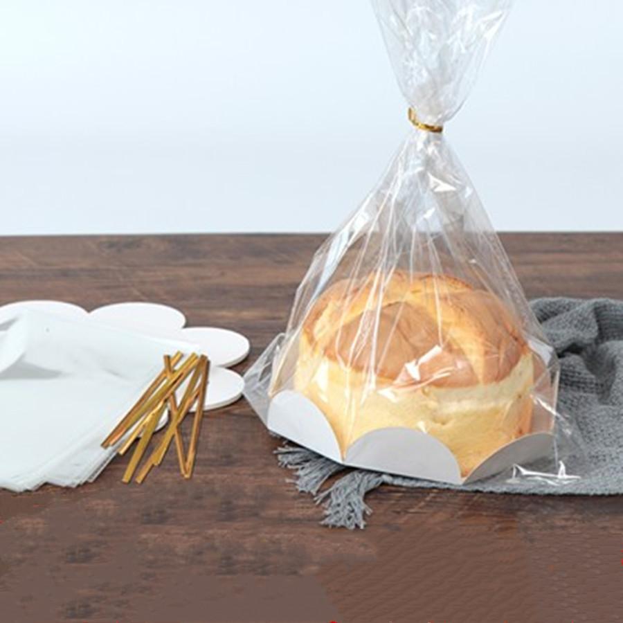 Plastic packaging for chiffon cake /sponge cake 10pcs per set