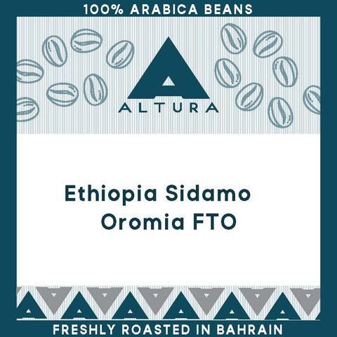 Roasted Coffee Beans - Ethiopia Sidamo Oromia FTO (Medium Roast)
