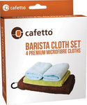 CAFETTO Barista Cloth Set (4 Premium Microfibre Cloths)